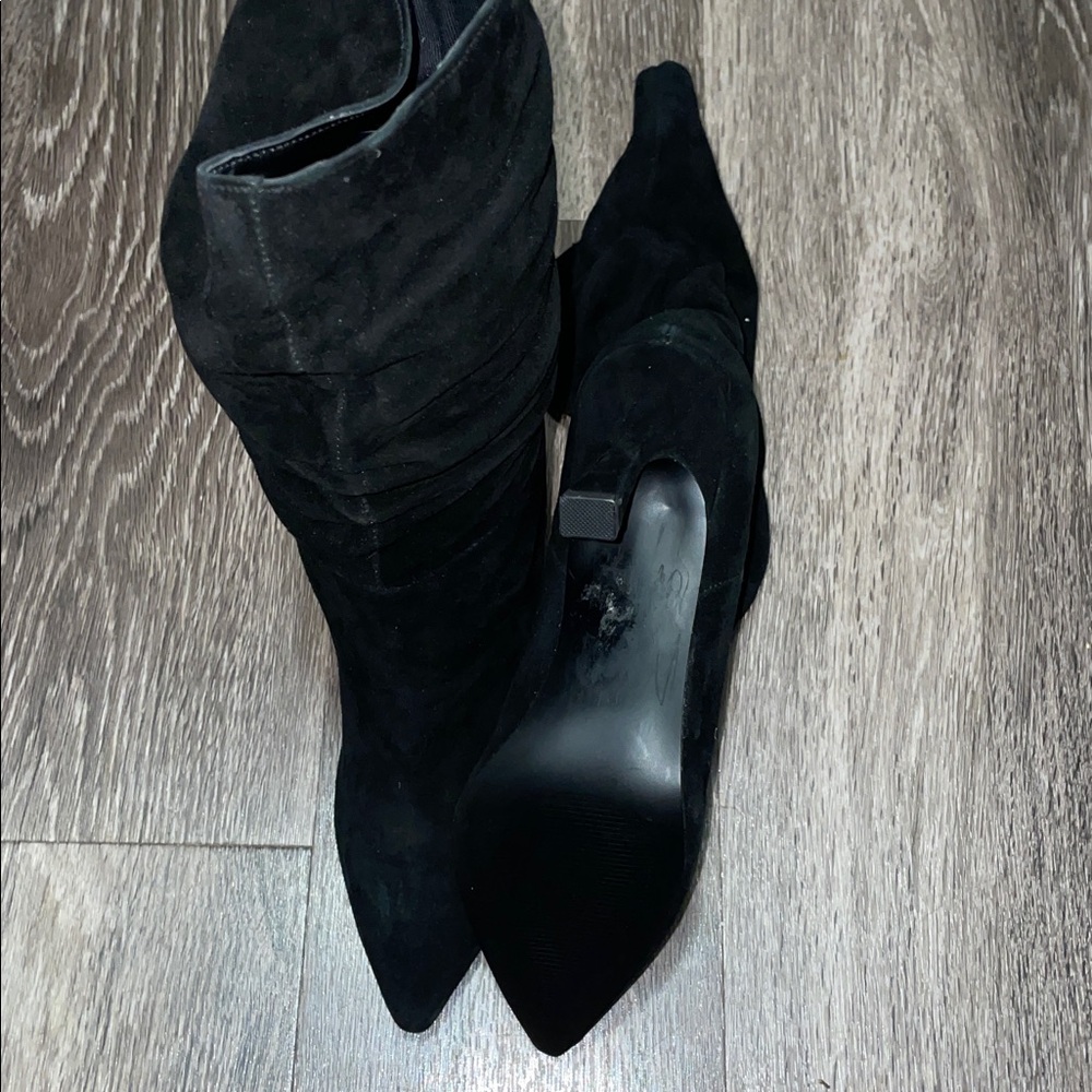 Steve Madden Black leather 3” Women's Boots - Picture 2 of 2
